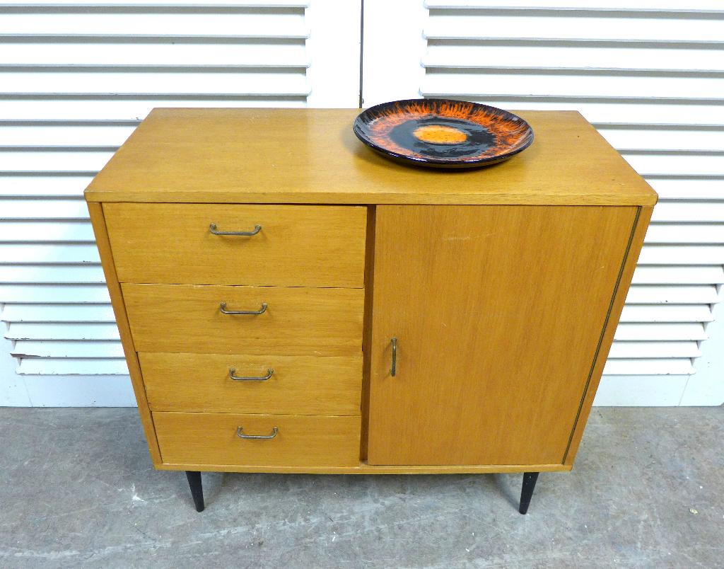 Vintage retro lade ladekastje, Ophalen, Onbekend, 50 tot 100 cm, Zo goed als nieuw