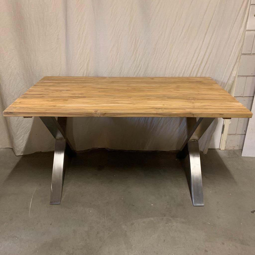 Eettafel Teakhout - 100 tot 220 cm - vanaf € 325,- TTM Wonen, TTM Wonen, TTM Wonen, Landelijk, Vijf personen of meer