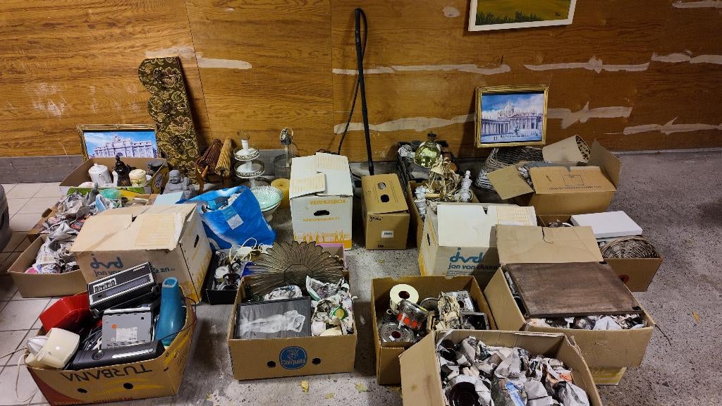 Grote partij brocante & vintage– 1000+ items – in 1 koop, Ophalen