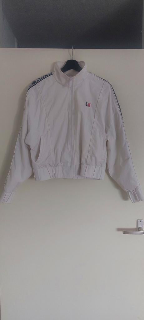 Witte Karl Kani jas, maat M, Ophalen of Verzenden, Zo goed als nieuw, Wit