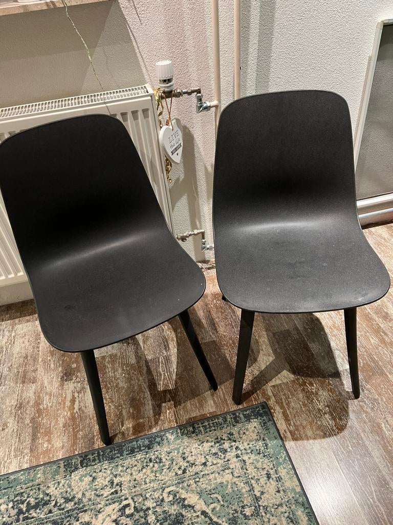 2 x ikea Odger eetkamer stoel, Ophalen, Gebruikt, Twee, Grijs