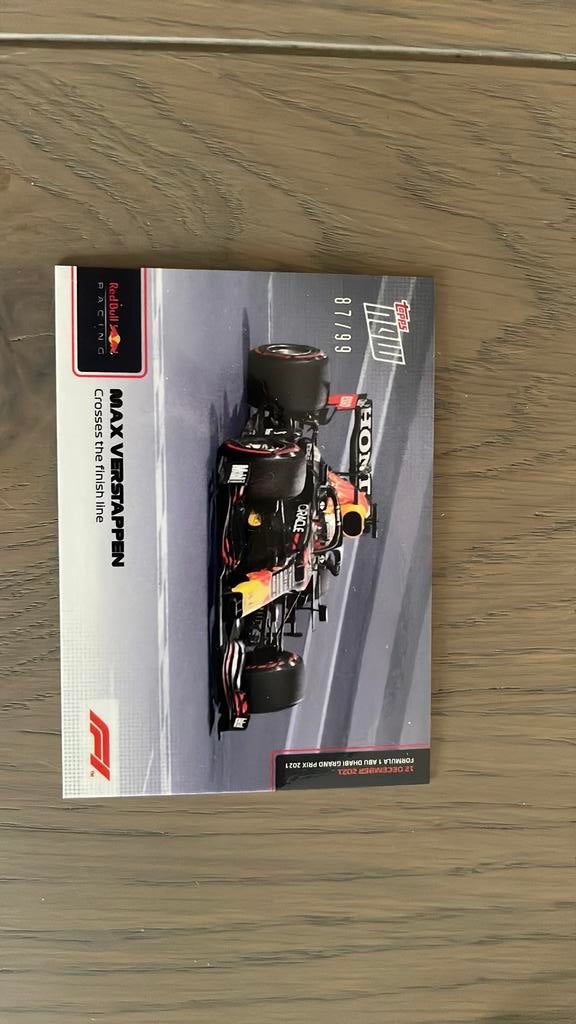 Max verstappen topps now 2021 87/99, Ophalen of Verzenden, Nieuw, Formule 1