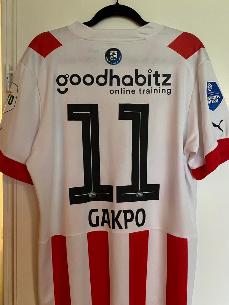 PSV Thuisshirt 2022/23 - #11 Gakpo (Maat L), Ophalen of Verzenden, Zo goed als nieuw, PSV, Shirt