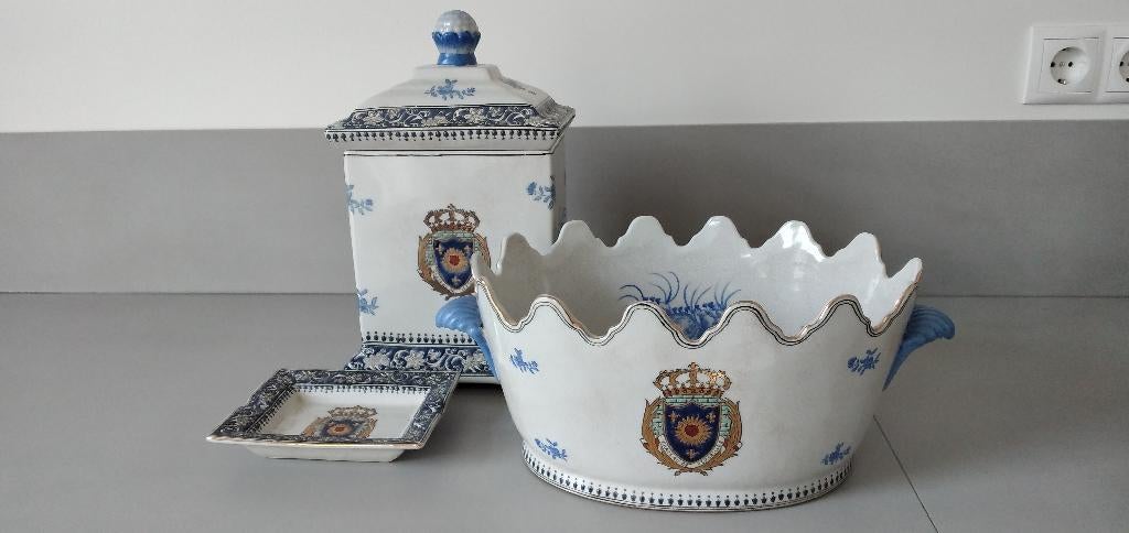 Delfts kaststel/Chateau de Versailles kamer set, Ophalen