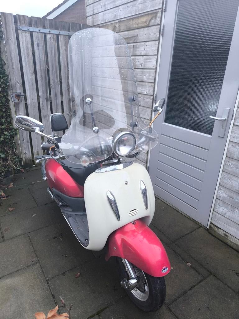 Benzhou Retro Scooter, Gebruikt, Benzine, Ophalen, Overige merken