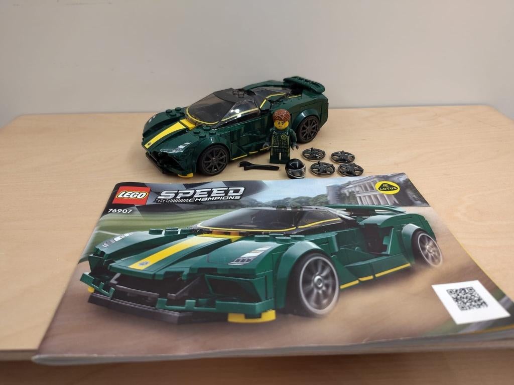 Lego 76907 Speedchampions Lotus Evija, Ophalen, Zo goed als nieuw, Complete set, Lego