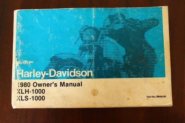 Harley Davidson XLH1000 XLS1000 1980 owner's manual AMF, Ophalen of Verzenden, Harley-Davidson of Buell