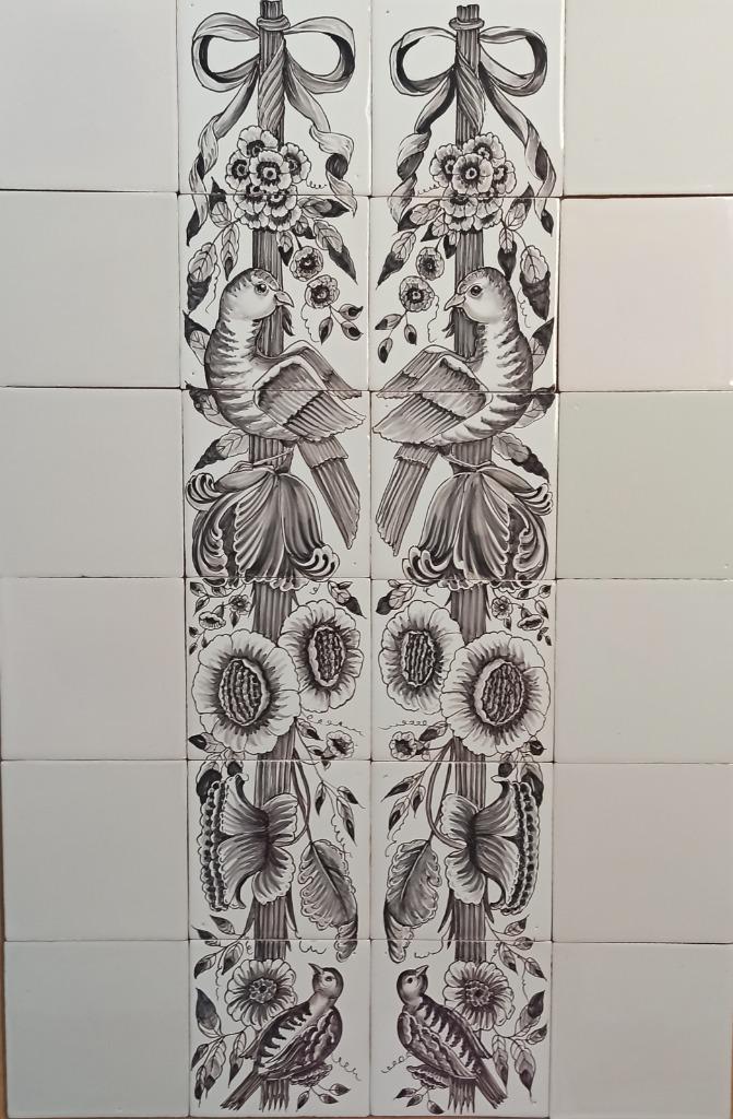 wandtegels, 2x pilaster, originele witjes, klassiek, 78cm. h, Nieuw, Ophalen of Verzenden, Minder dan 20 cm, Minder dan 5 m²