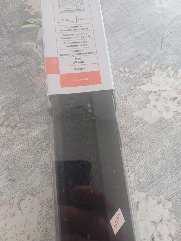 Jalouzie voor raam, Nieuw, 100 tot 150 cm, Zwart, 50 tot 100 cm