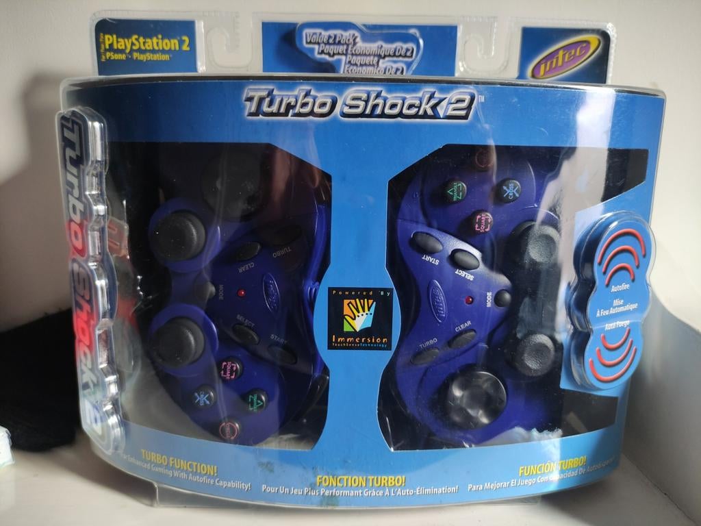 Duo Pack Turbo Shock 2 Controllers PS1/PS2/PSone, Spelcomputers en Games, Spelcomputers | Sony PlayStation Consoles | Accessoires