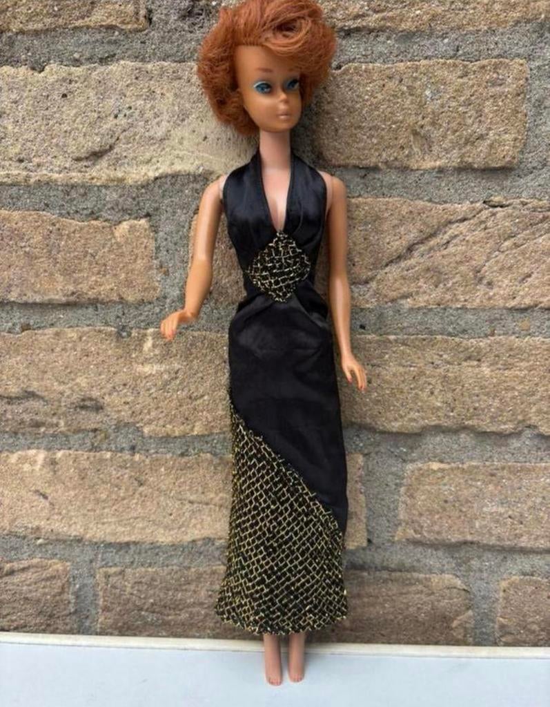 Originele Barbie Midge 1962 Mattel roodhaar in avondjurk, Ophalen of Verzenden, Gebruikt, Barbie