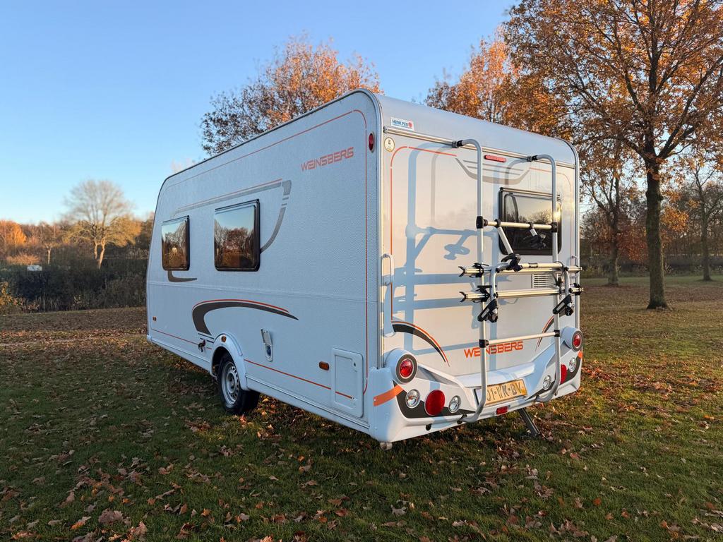 Weinsberg (Knaus) 420 QD 2013 Voortent Luifel Mover Fietsdr., Caravans en Kamperen, Overige merken, Serviceluik, Vast bed, Treinzit