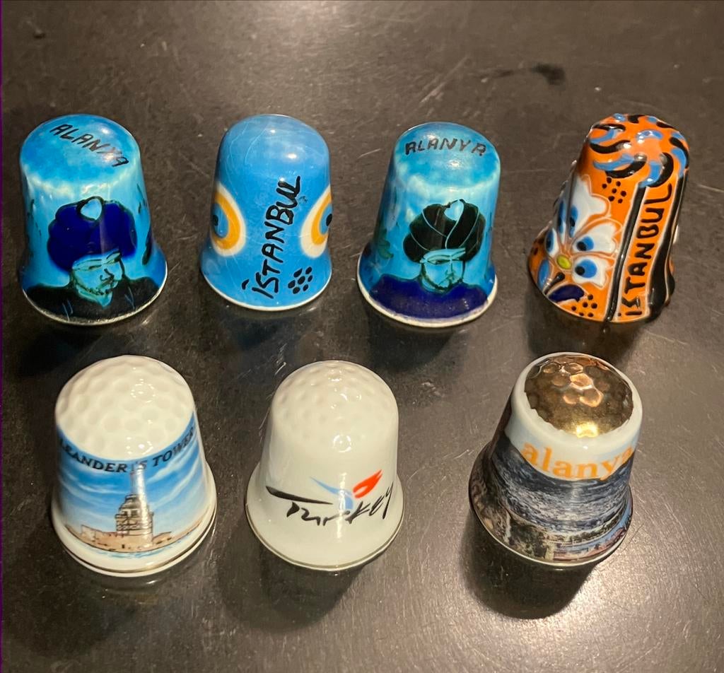 Turkse Vingerhoedjes Collectie, Ophalen of Verzenden, Zo goed als nieuw, Porselein, Buitenland