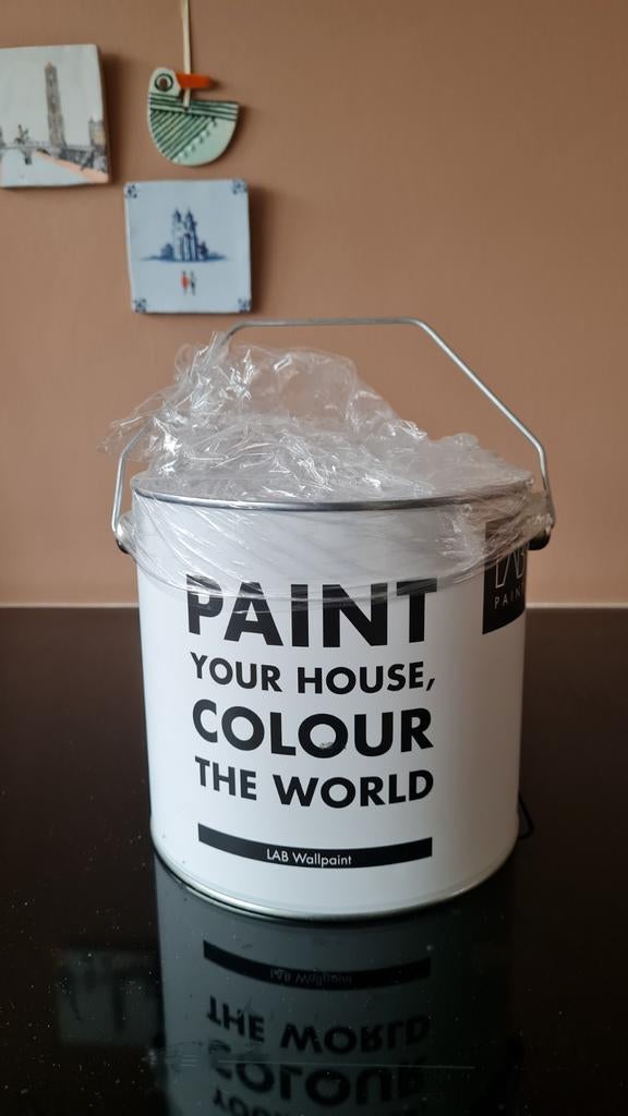 Muurverf  Wallpaint LAB kleur Nigiri 2,5 l, Wit, Nieuw, Ophalen of Verzenden, Verf