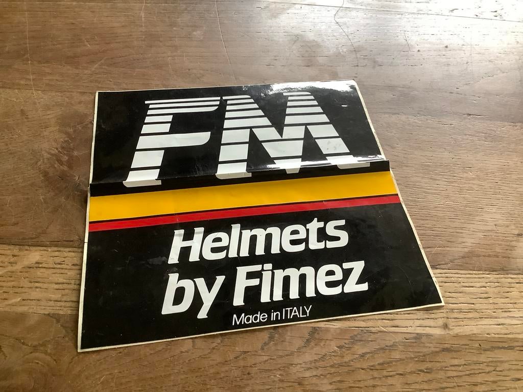 Sticker, Vintage FM Helmen - Made in Italy, Verzenden, Merk
