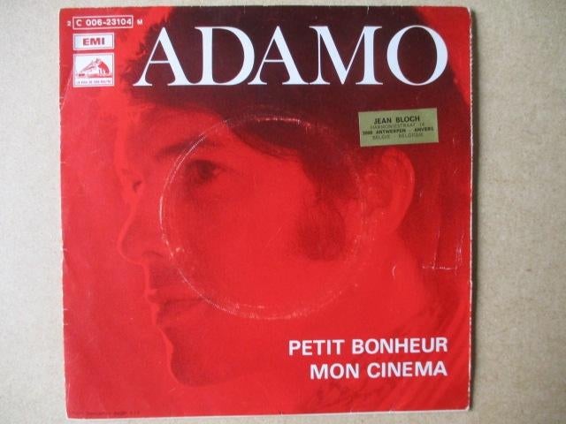s0695 adamo - petit bonheur, Ophalen, Gebruikt, Overige genres, 7 inch
