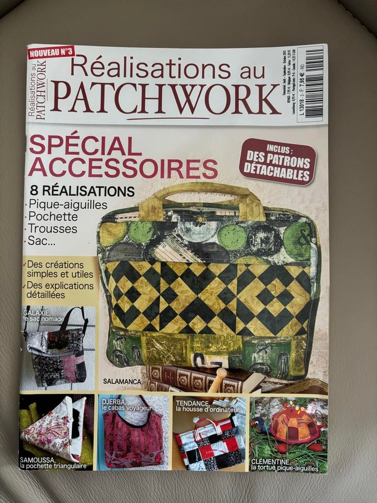 Patchwork Tijdschrift met Tassenpatronen. Quilt, Ophalen of Verzenden, Gelezen, Overige typen