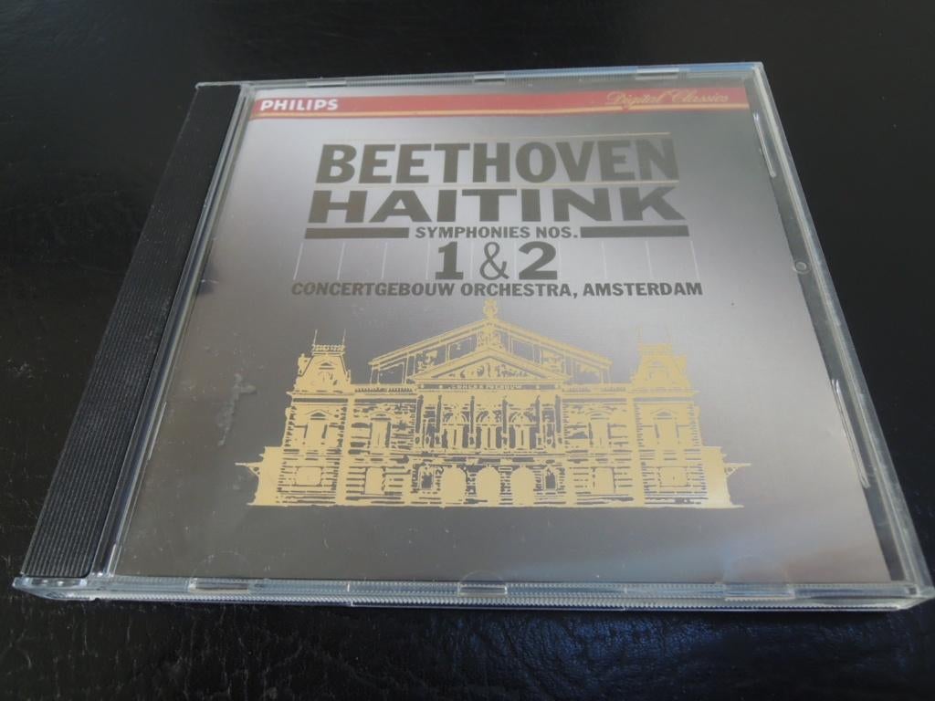Beethoven Symfonie 1 en 2 Concertgebouworkest Haitink, Cd's en Dvd's, Cd's | Klassiek, Met libretto, Ophalen of Verzenden, Zo goed als nieuw
