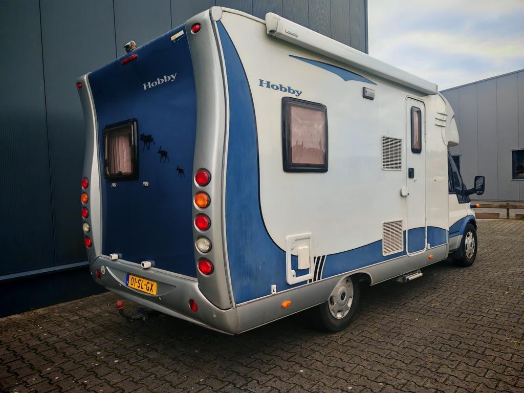 Ford Hobby T600FC 2005 in prijs verlaagd!!, Caravans en Kamperen, Campers, Standaard zit, Ringverwarming, Hobby, Ford