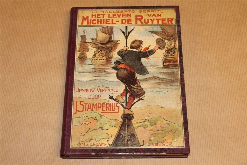 Het leven Michiel de Ruyter - J. Stamperius - 1906 !!, Antiek en Kunst, Antiek | Boeken en Bijbels, Ophalen of Verzenden
