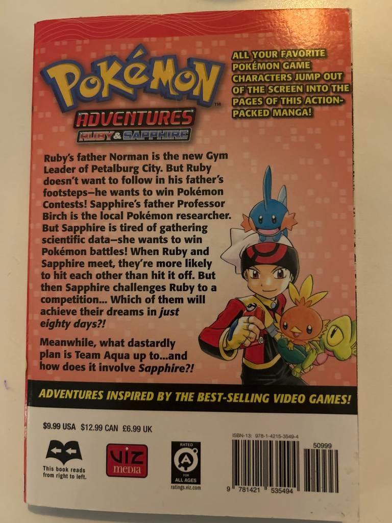 Pokémon Adventures: Ruby & Sapphire - Volume 15, Boeken, Stripboeken, Zo goed als nieuw, Eén stripboek, Ophalen of Verzenden