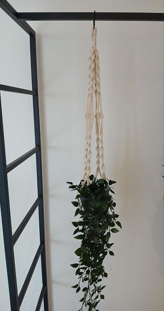 Macramé plantenhanger - handgemaakt, Ophalen of Verzenden