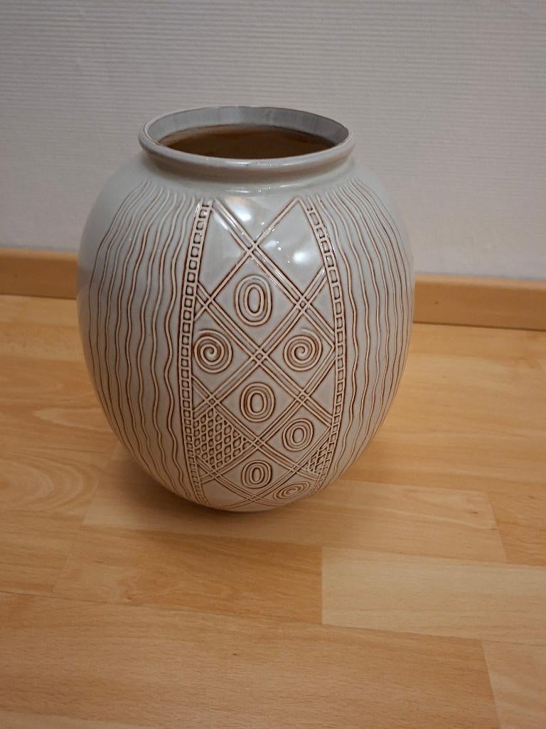 Petrus Regout Sfinkx - retro - vintage vaas Wim Visser V7, Antiek en Kunst, Antiek | Vazen, Ophalen of Verzenden