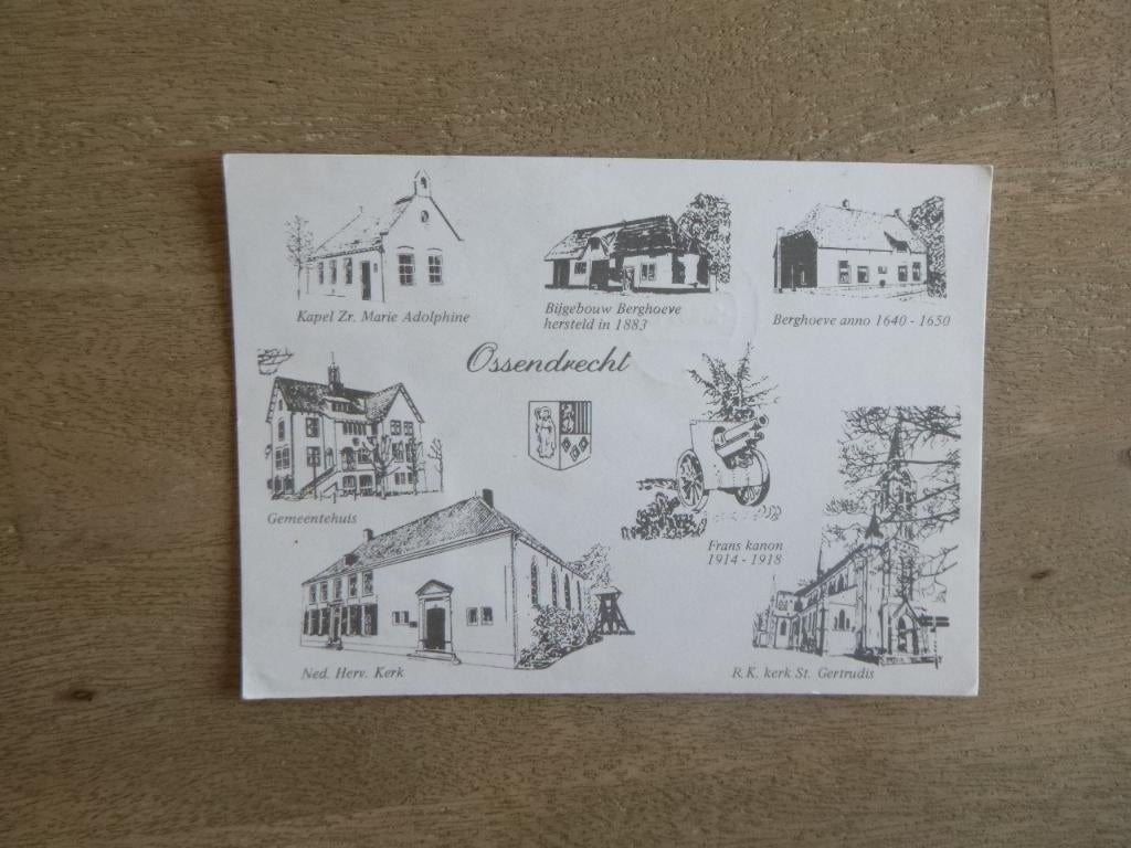 Ossendrecht, kerk/kapel, kunst, Verzenden, 1980 tot heden, Gelopen, Noord-Brabant