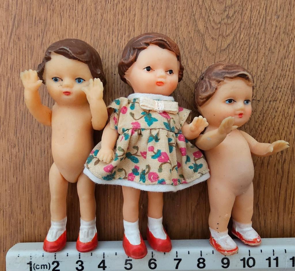 Ari poppetjes- 3x- Vintage- (Duits) - Verzend ook!, Verzamelen, Poppenhuizen en Toebehoren, Ophalen, Gebruikt, Poppenhuis