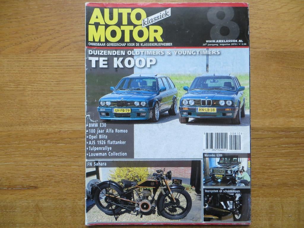 Auto Motor Klassiek 8 2010 BMW E30 100 jaar Alfa, Opel Blitz, Boeken, Ophalen of Verzenden, Zo goed als nieuw, BMW