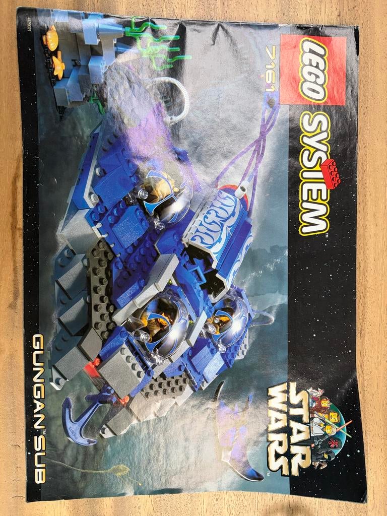 Lego Star Wars Gungan Sub 7161, Ophalen of Verzenden, Gebruikt, Complete set, Lego