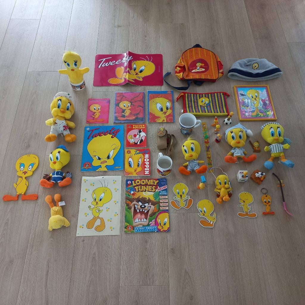 Grote verzameling Tweety spullen., Ophalen of Verzenden, Looney Tunes, Zo goed als nieuw, Beeldje of Figuurtje