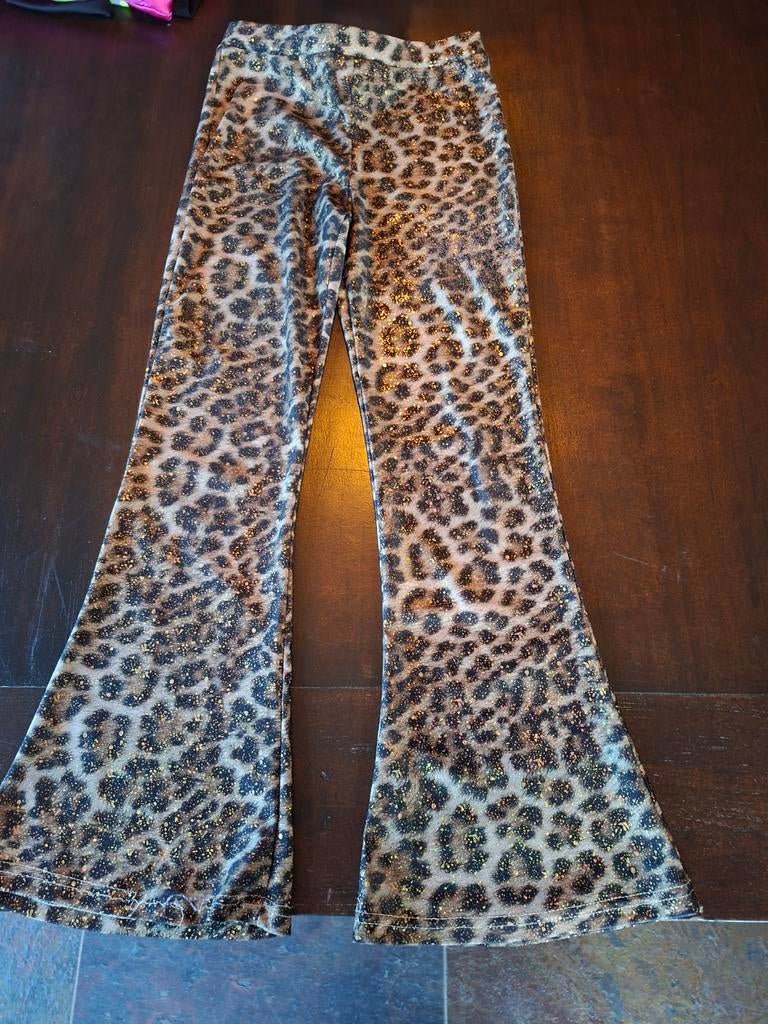 Panter glitter broek, Kinderen en Baby's, Carnavalskleding en Verkleedspullen, Ophalen, Zo goed als nieuw, 146 t/m 152, Meisje