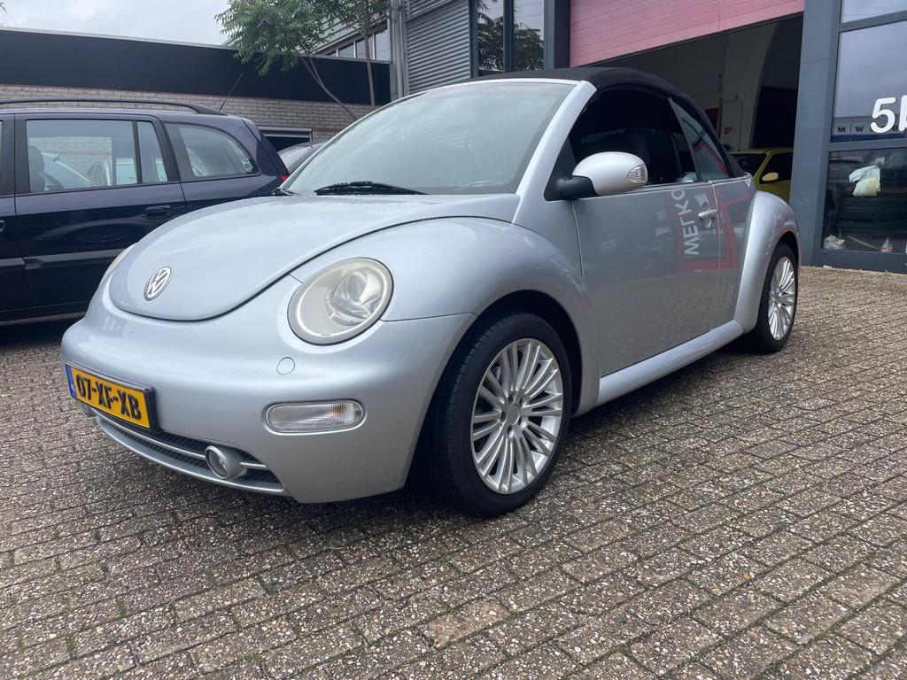 Volkswagen New Beetle Cabriolet 1.6 Highline in top staat, Stof, Gebruikt, Beetle (Kever), 4 cilinders
