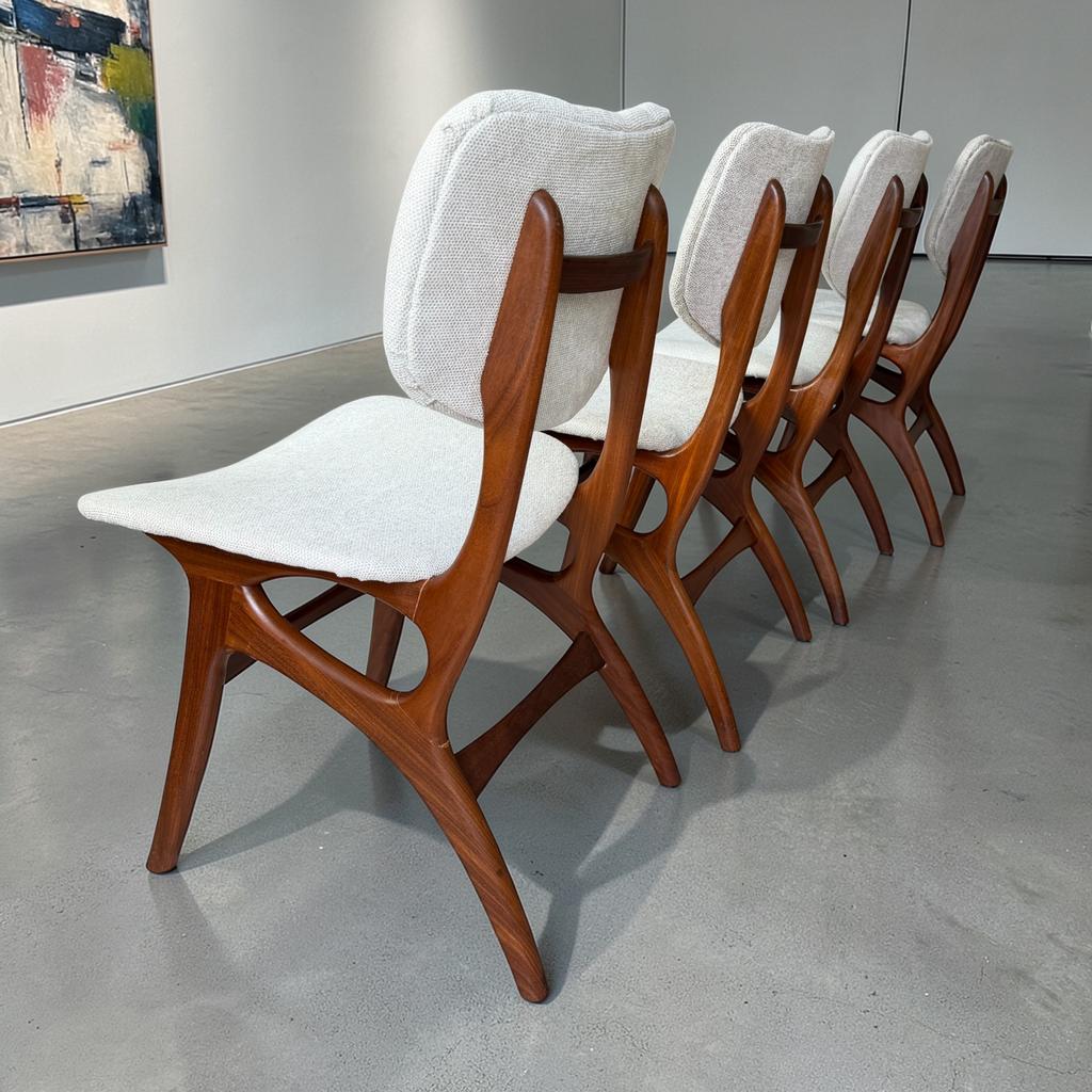 Vintage Pynock eetkamerstoelen | vintage Dutch design stoel, Huis en Inrichting, Stoelen, Gebruikt, Vier, Overige kleuren, Ophalen