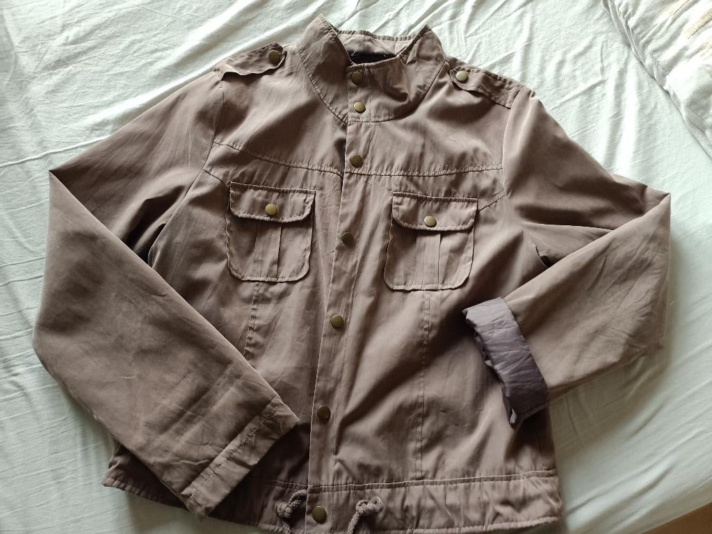 Leuk jasje, Ophalen of Verzenden, Zo goed als nieuw, Maat 42/44 (L), Bruin