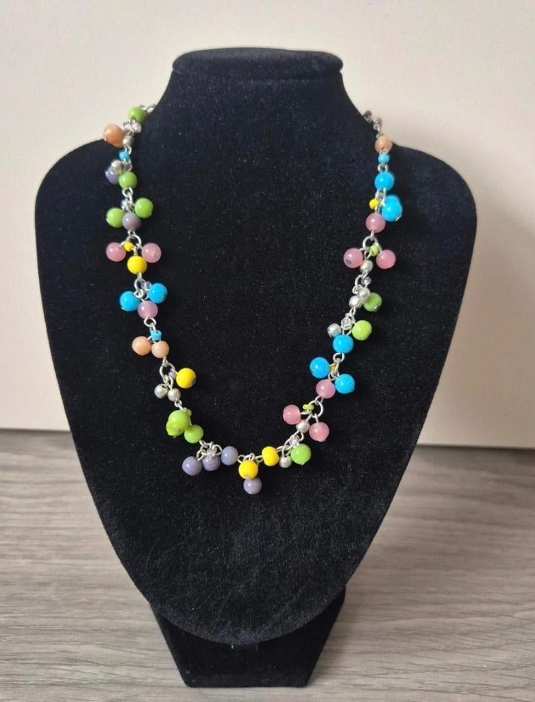 MKM Design ketting met gekleurde kralen, Sieraden, Tassen en Uiterlijk, Kettingen, Ophalen of Verzenden, Nieuw