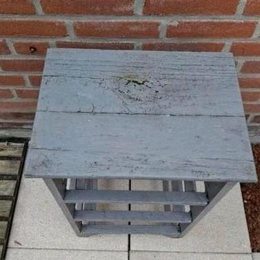 Houten tuintafeltje, Ophalen, Gebruikt, Hout