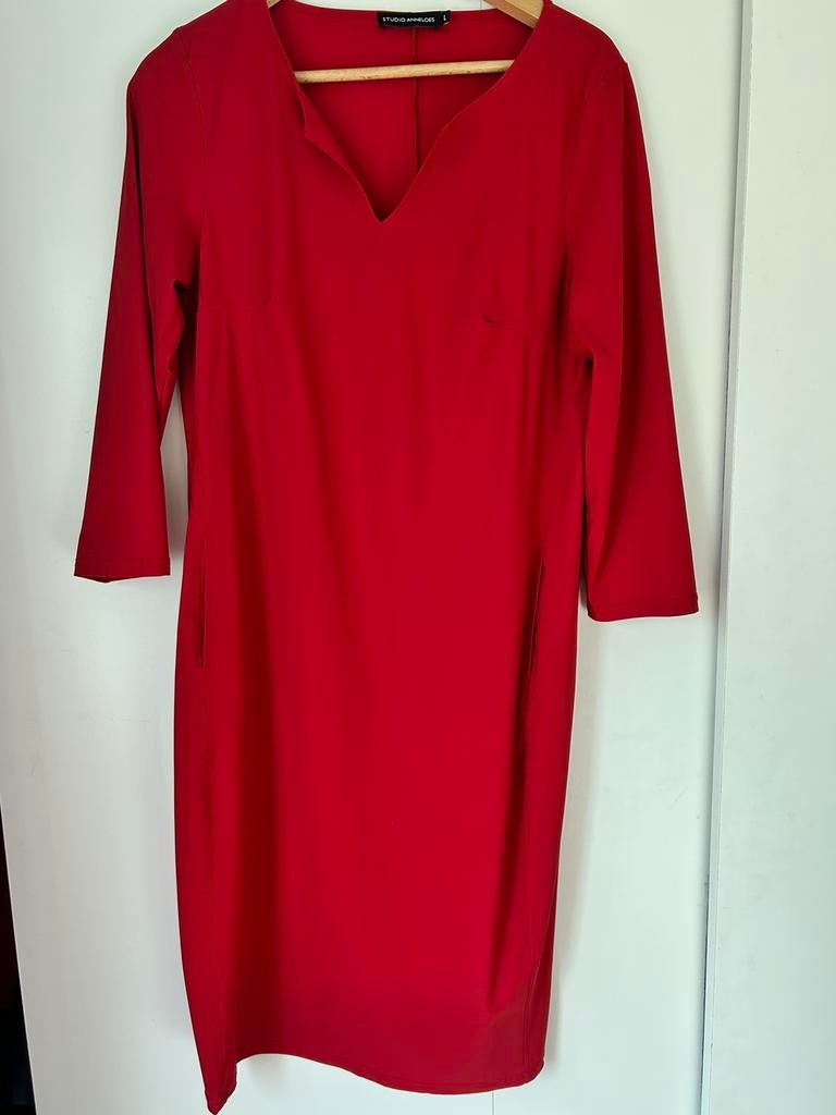 Studio Anneloes simplicity jurk L travel rood, Ophalen of Verzenden, Zo goed als nieuw, Rood