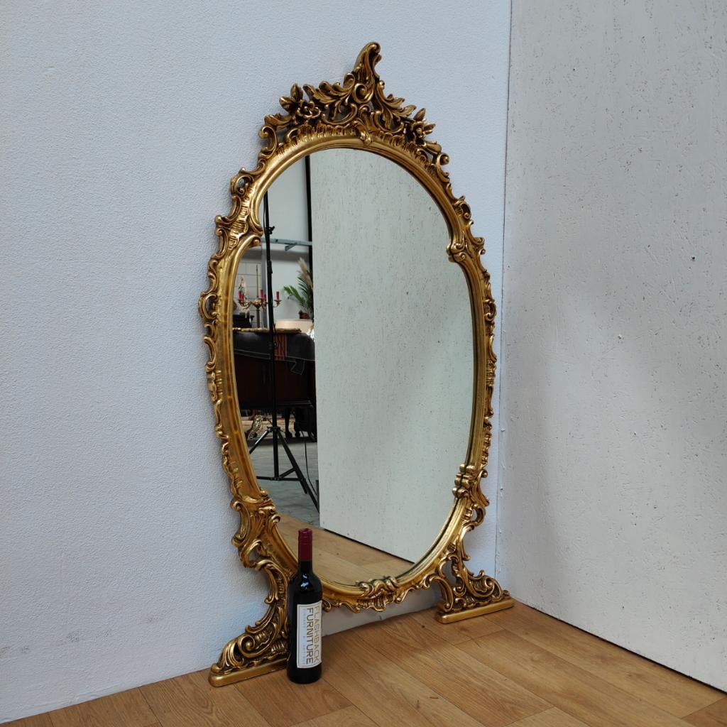 Grote Barok Rococo Regency passpiegel, schouwspiegel spiegel, Valkenswaard, Info@flashbackfurniture.nl, Flashback Furniture, Ophalen of Verzenden