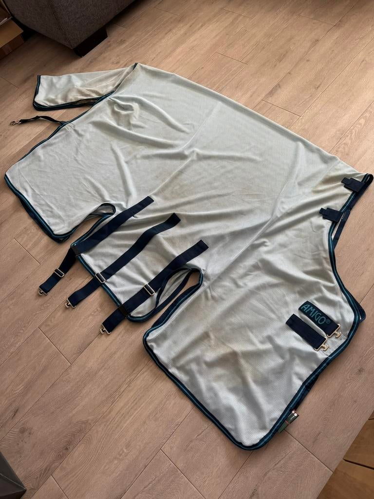 Horseware Amigo Bug Buster Vliegendeken hals 6.3 140/191, Dieren en Toebehoren, Ophalen of Verzenden, Zo goed als nieuw, Deken