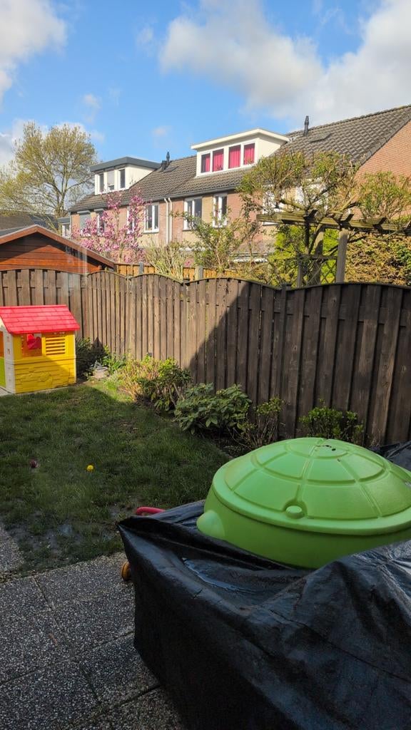 Houten schutting + poort - gratis, Ophalen, Minder dan 3 meter, Hout, 1 tot 2 meter