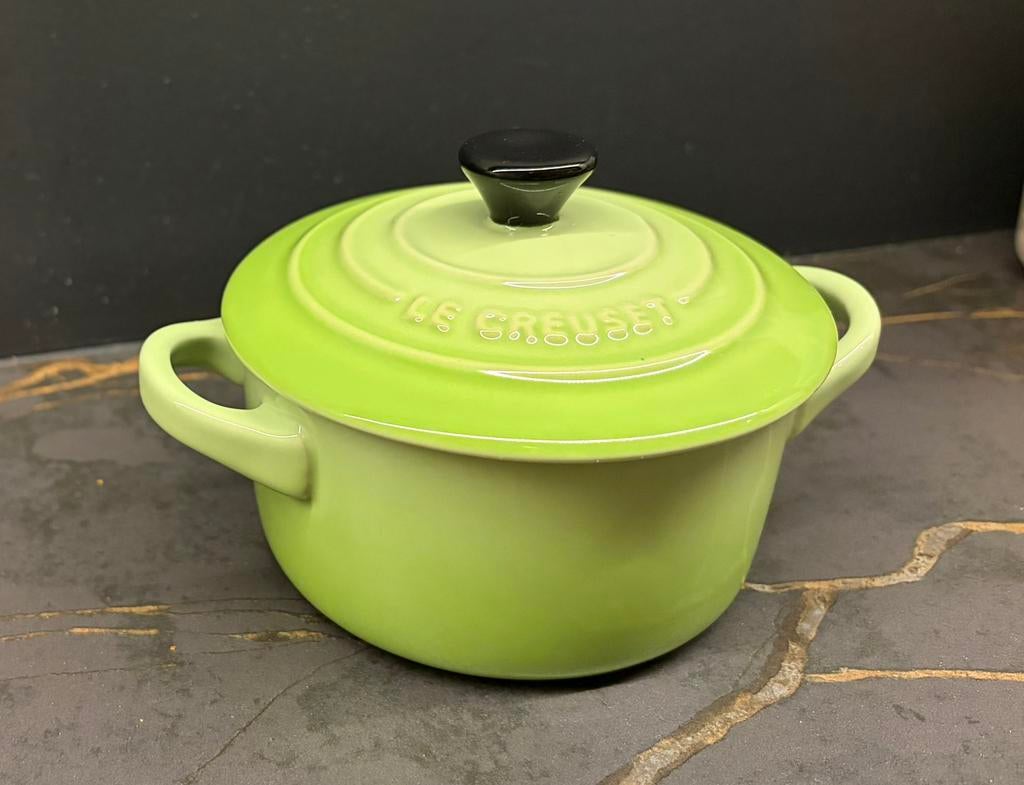 Le Creuset pannetje groen, Ophalen of Verzenden, Nieuw, Overige materialen, Koekenpan of Braadpan