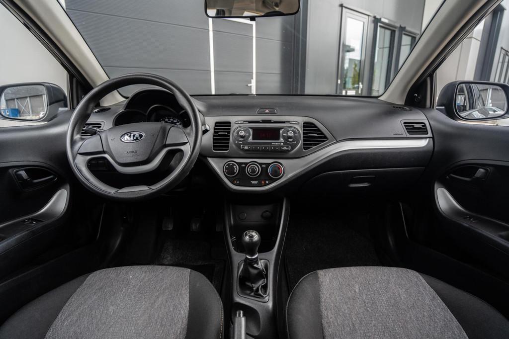 Kia Picanto 1.0 CVVT Airco|Radio|Garantie|Nieuwe APK!, Voorwielaandrijving, Euro 5, Emergency brake assist, 400 kg