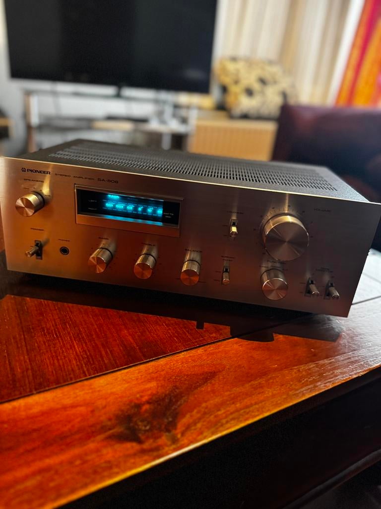 Pioneer SA-508 Vintage Versterker – Topstaat (Blue Line), Ophalen, Zo goed als nieuw, Minder dan 60 watt, Pioneer