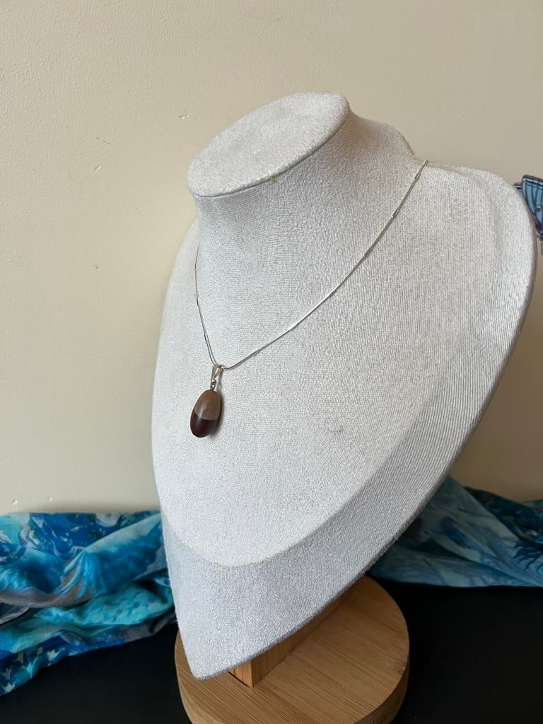 Shiva Lingham hanger transformatie beschermt wijsheid magie, Bruin, Nieuw, Ophalen of Verzenden, Steen of Mineraal