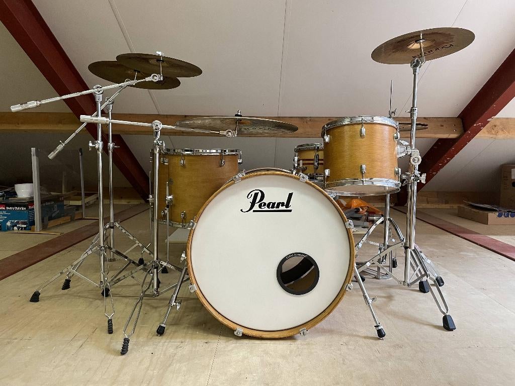 Drumstel Pearl Forum, Istanbul bekkens, Gretch snare& tassen, Muziek en Instrumenten, Ophalen, Gebruikt, Pearl