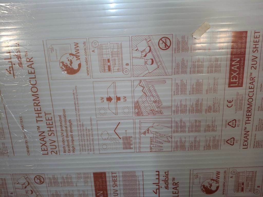 Polycarbonaat kanaal plaat, Ophalen, Zo goed als nieuw