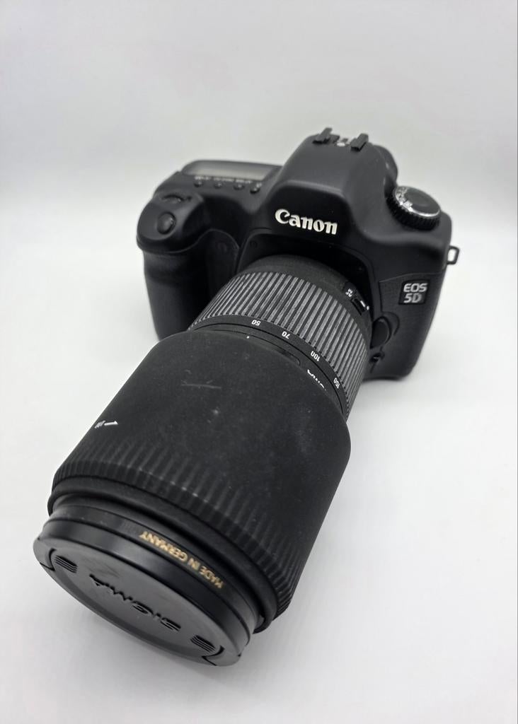 Canon 5D met Sigma 50-150mm f/2.8 APO DC HSM lens, Ophalen of Verzenden