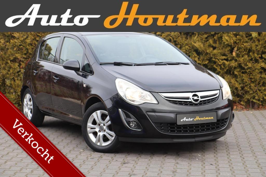 Opel Corsa 1.3 CDTi EcoFlex S/S Selection 5 drs Airco|half l, Voorwielaandrijving, Euro 5, Gebruikt, Leder en Stof